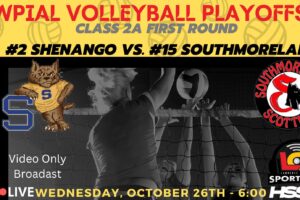 #2 Shenango Wildcats vs. #15 Southmoreland Scotties – WPIAL Volleyball Playoffs – 2A First Round – Oct. 26, 2022