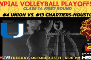 #4 Union Scotties vs. #13 Chartiers-Houston Buccaneers – WPIAL Volleyball Playoffs – 1A First Round – Oct. 25, 2022