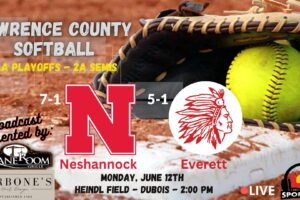 7-1 Neshannock  vs. 5-1 Everett Warriors – PIAA Softball Playoffs – 2A Semifinals – June 12, 2023
